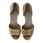 Rare Manolo Blahnik Laser-cut D'orsay Heels (38)