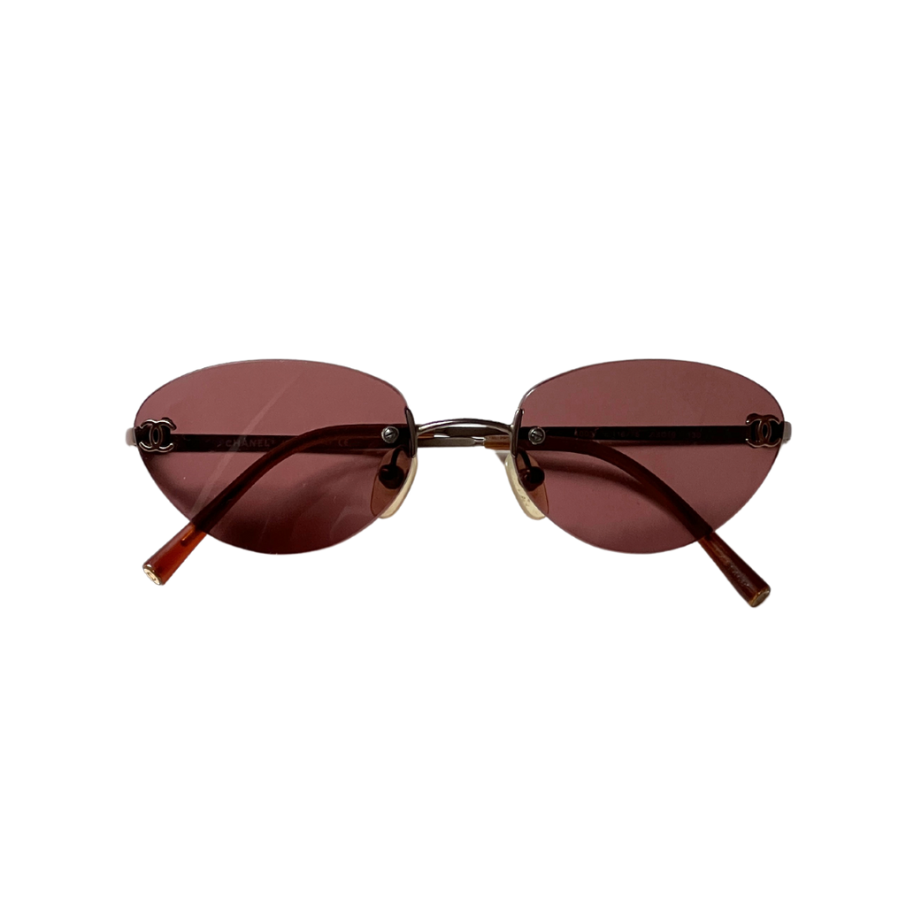 90's Chanel Logo Sunglasses