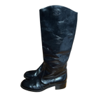 90's Chanel Logo Boots (41.5)
