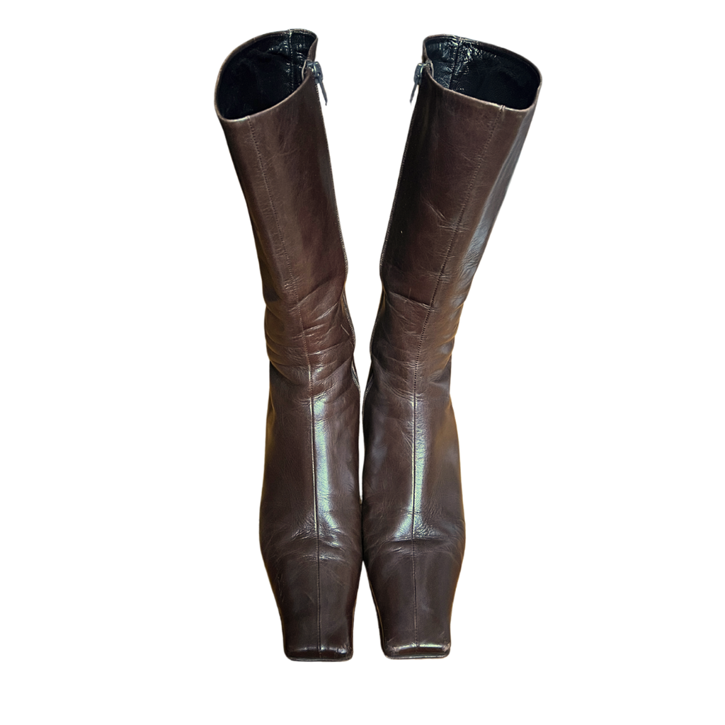90's Prada Square Toe Boots (39.5)