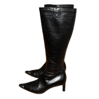 Classic Chanel Logo Boots (36.5)