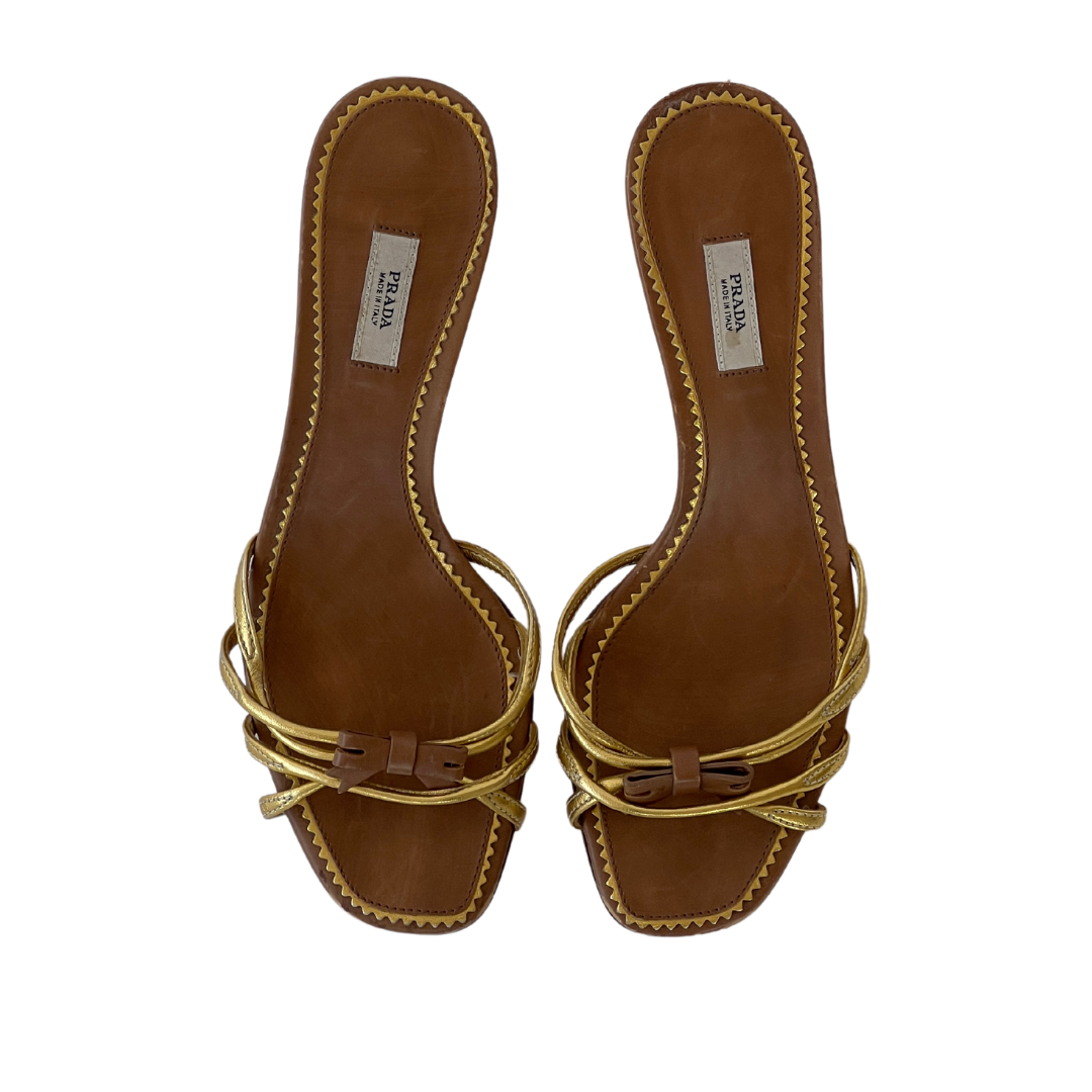 Vintage Prada Bow Kitten Heels (36)