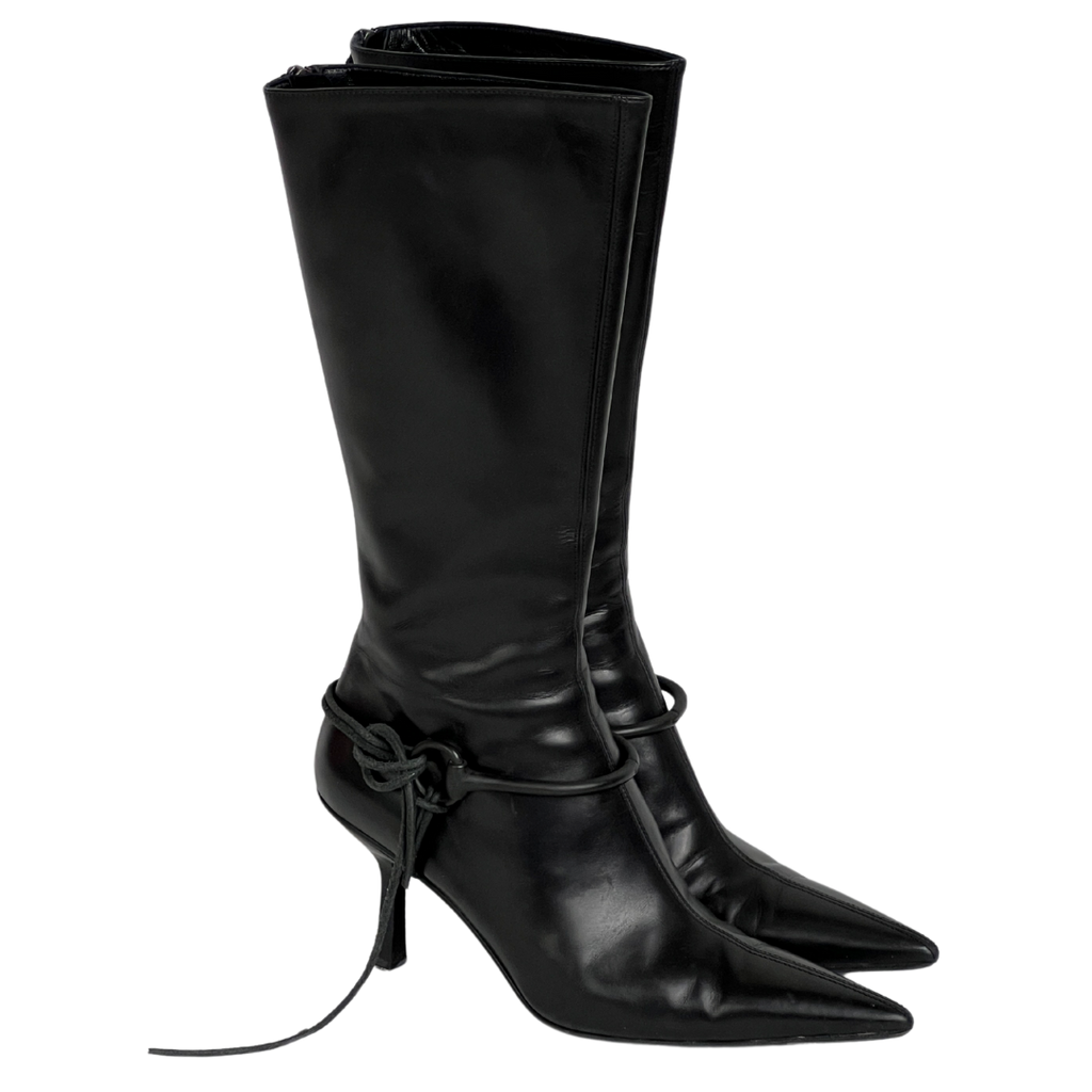 Tom Ford Era Gucci Riding Boots Black (38)