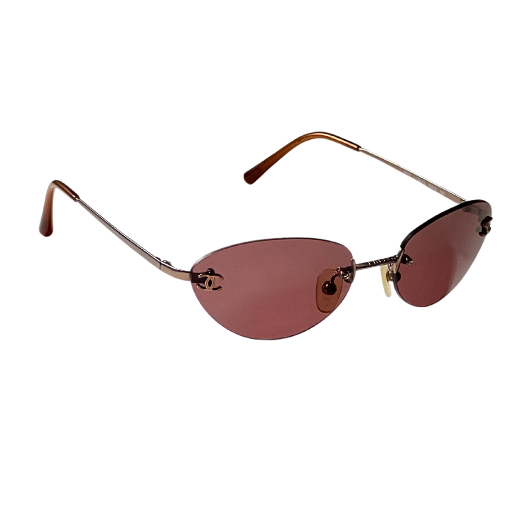 90's Chanel Logo Sunglasses