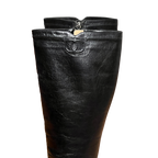 Classic Chanel Logo Boots (36.5)