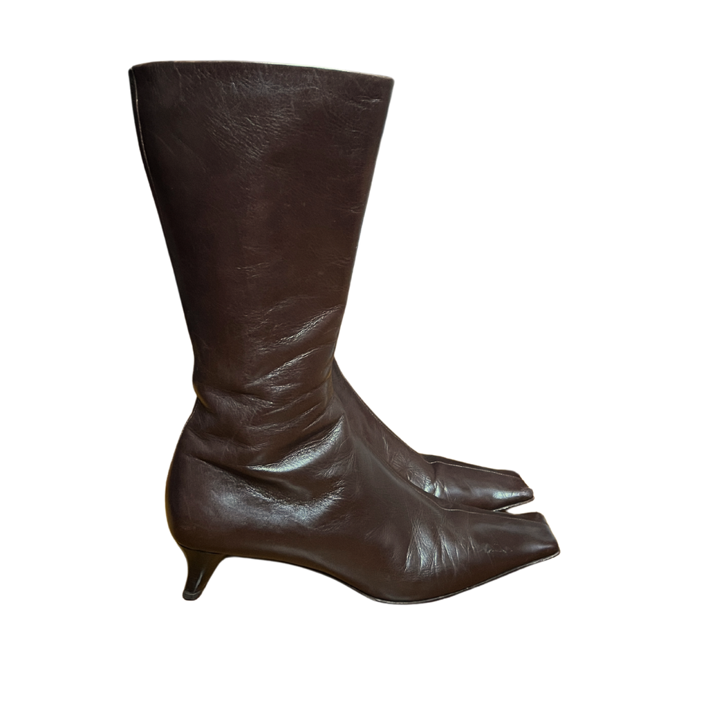 90's Prada Square Toe Boots (39.5)