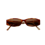 90's Chanel Logo Sunglasses Tortoise
