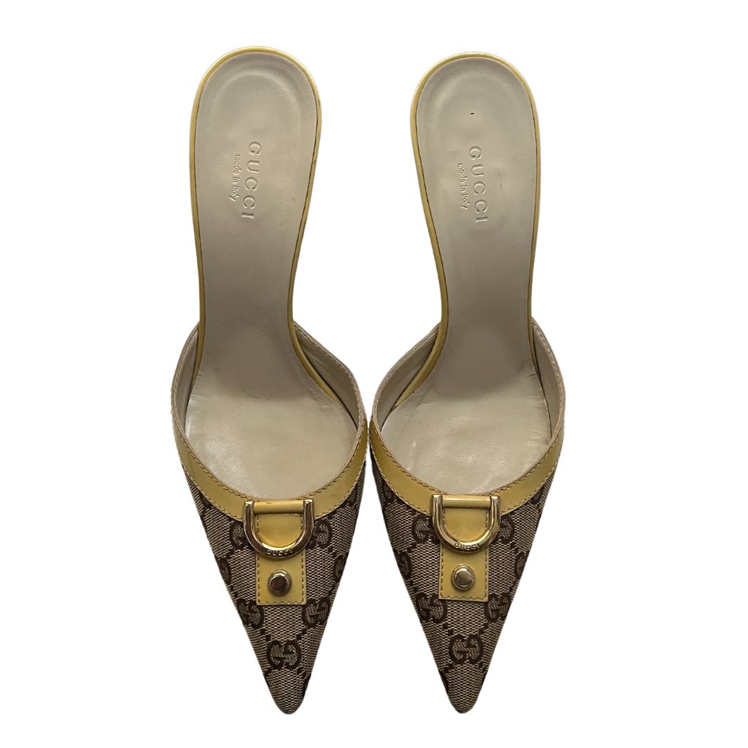 Tom Ford Era Gucci Monogram Mules (38)