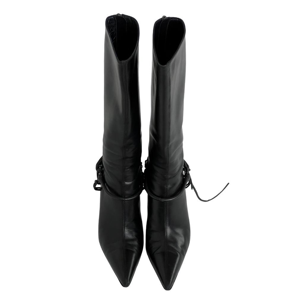Tom Ford Era Gucci Riding Boots Black (38)