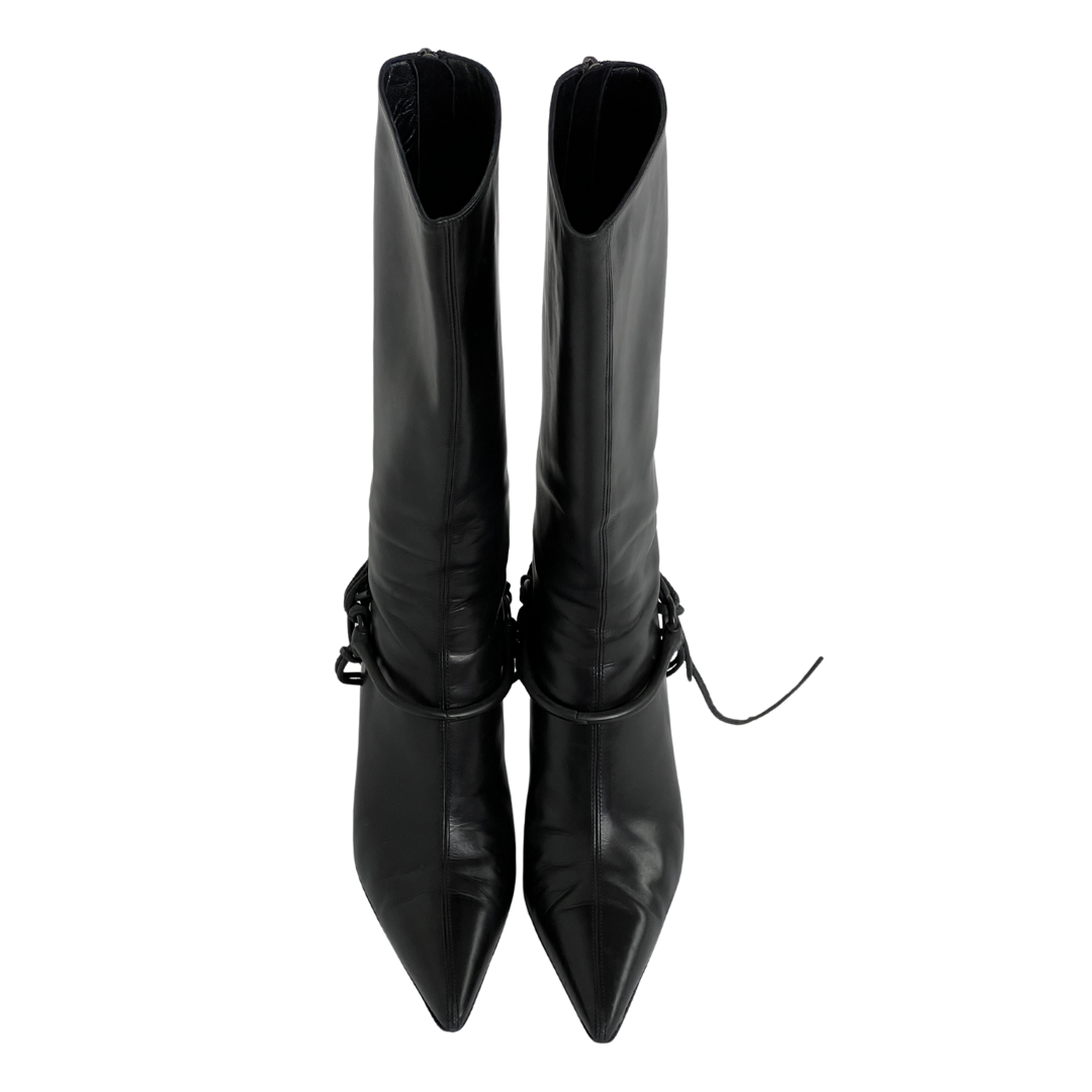 Tom Ford Era Gucci Riding Boots Black (38)