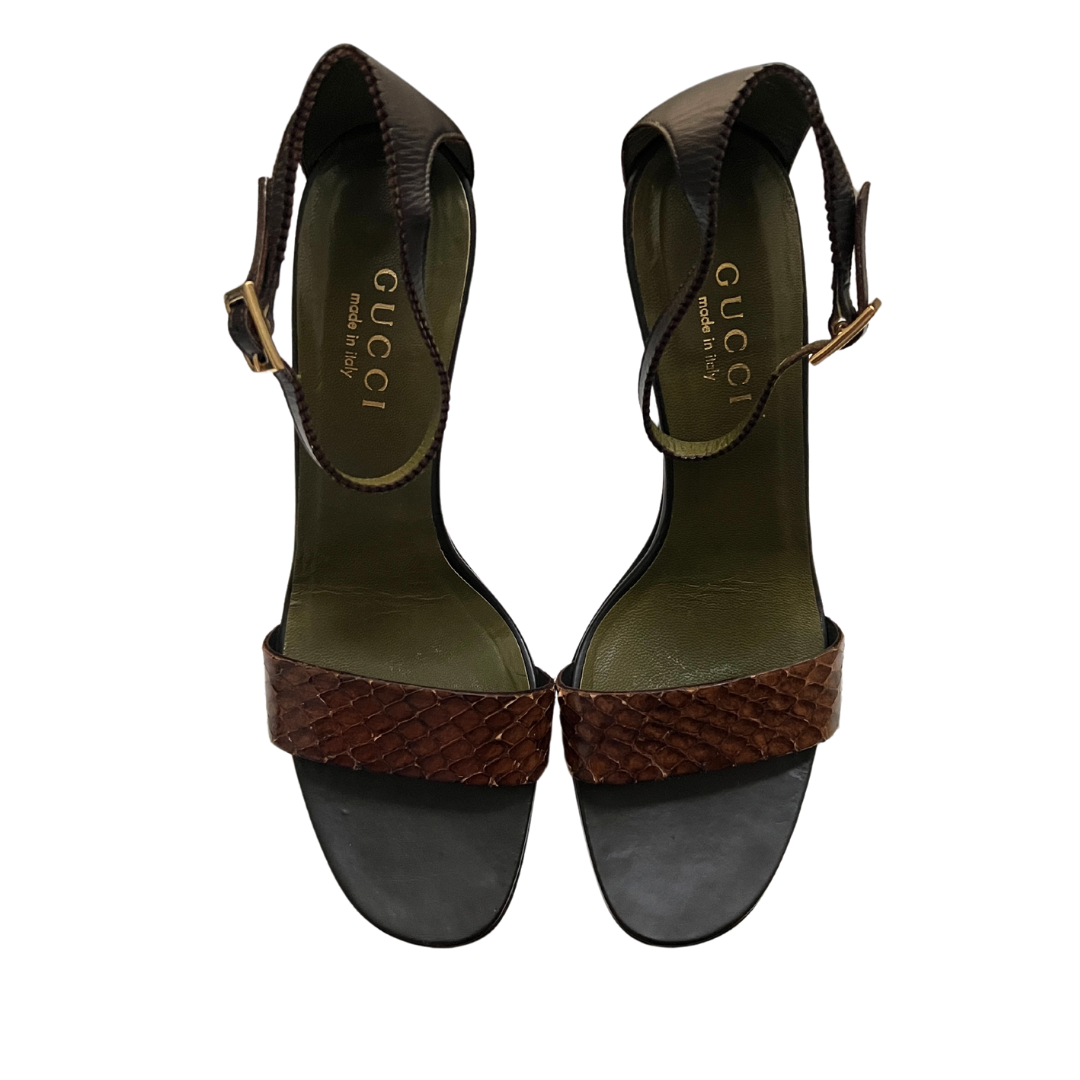 Tom Ford Era Gucci Python Heels (37.5)
