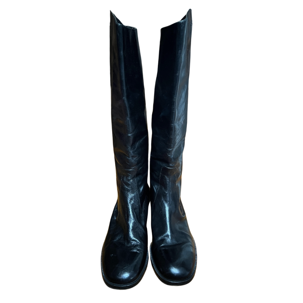 90's Chanel Logo Boots (41.5)
