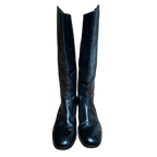 90's Chanel Logo Boots (41.5)