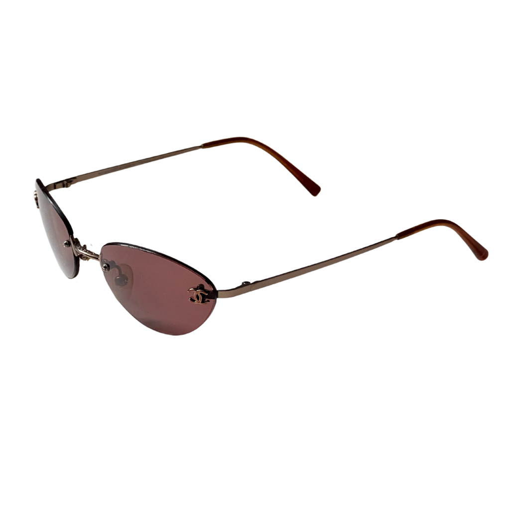 90's Chanel Logo Sunglasses