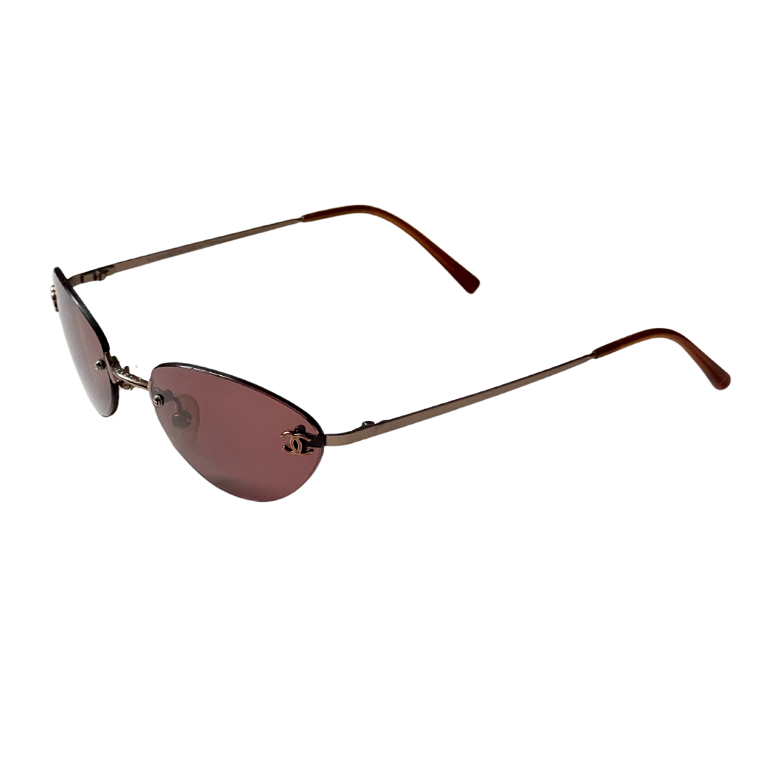 90's Chanel Logo Sunglasses