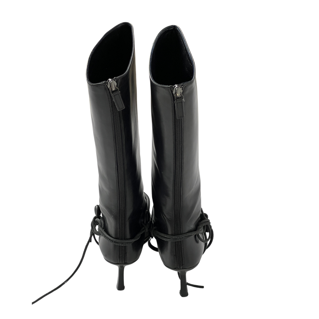 Tom Ford Era Gucci Riding Boots Black (38)