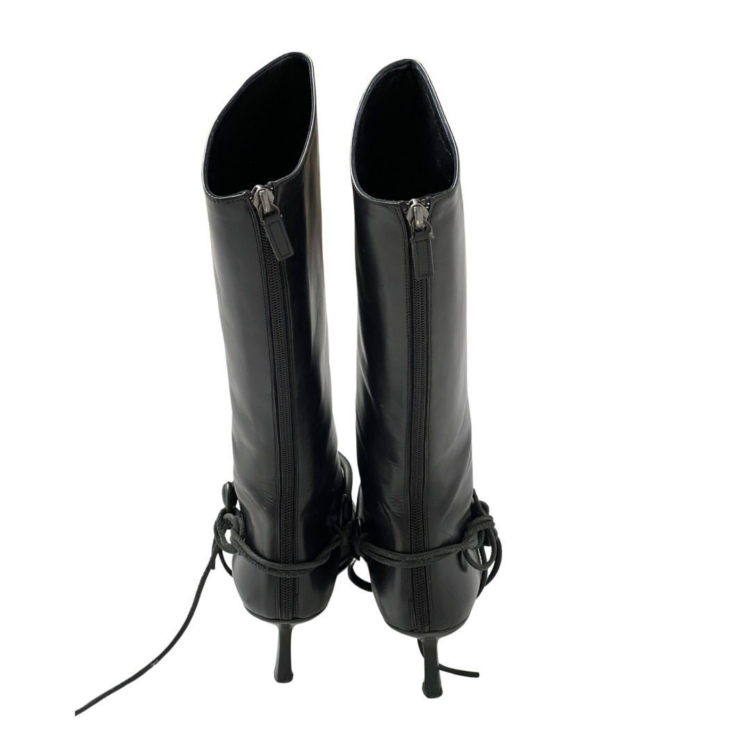 Tom Ford Era Gucci Riding Boots Black (38)