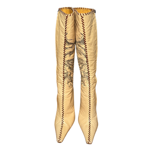 2004 Roberto Cavalli Tattoo Boots (36)