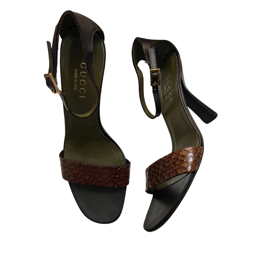 Tom Ford Era Gucci Python Heels (37.5)