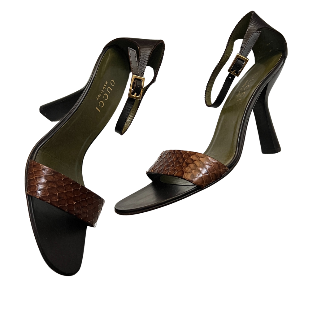Tom Ford Era Gucci Python Heels (37.5)