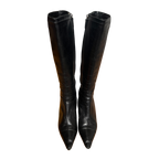 Classic Chanel Logo Boots (36.5)
