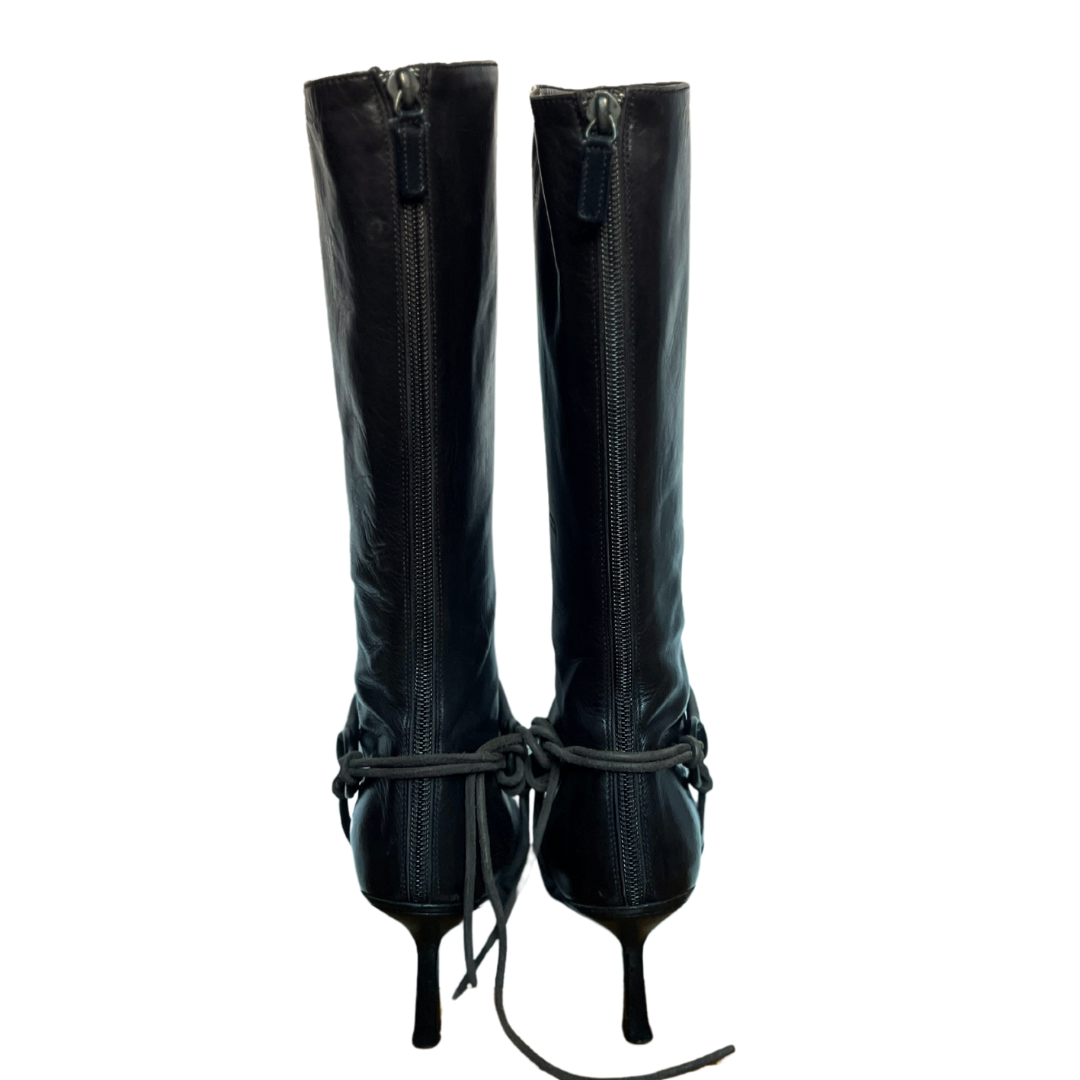 Tom Ford Era Gucci Riding Boots Chocolate Brown (38)