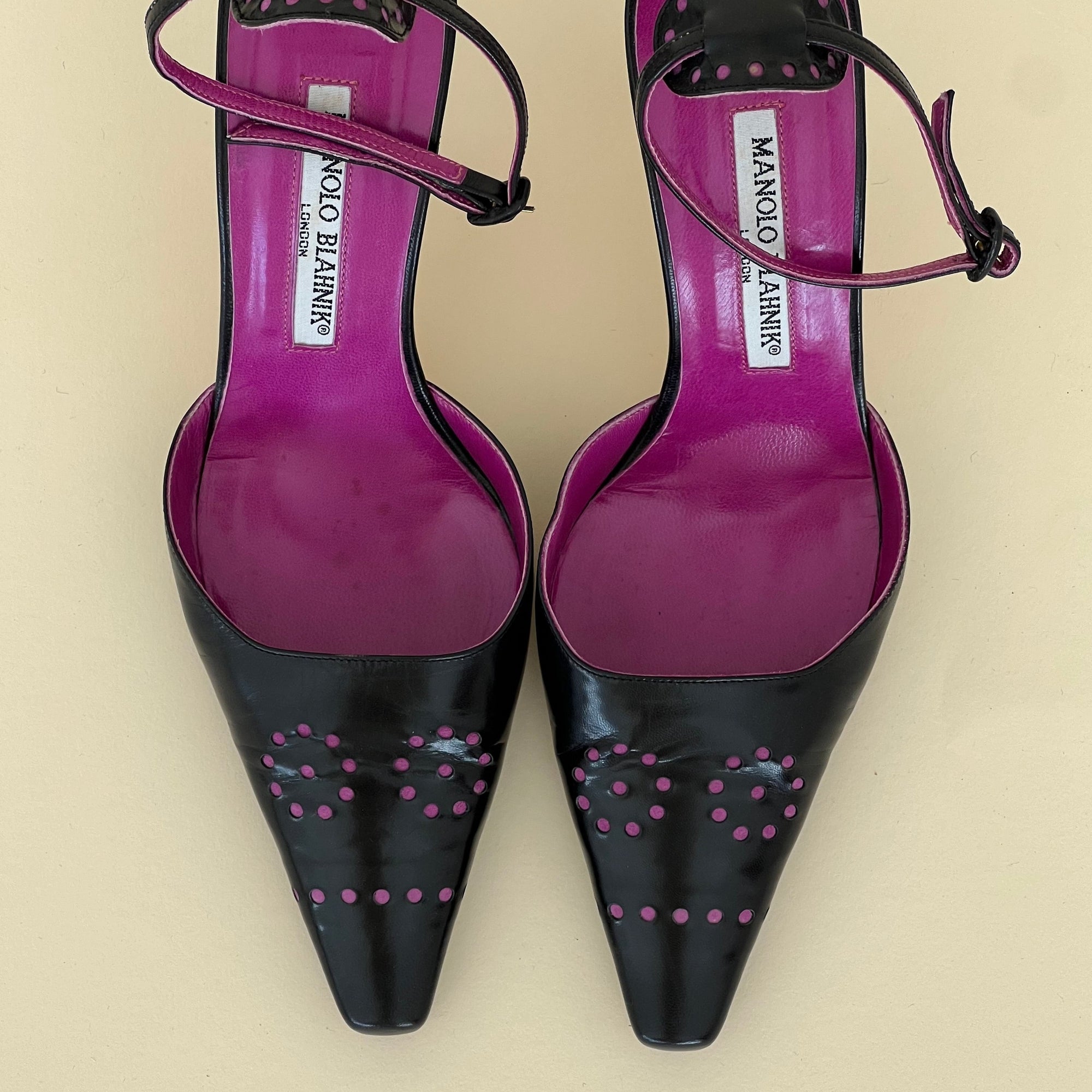 Manolo Blahnik Square Toe Heels (36.5)