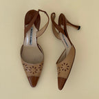 Rare Manolo Blahnik Slingback Heels (35.5)