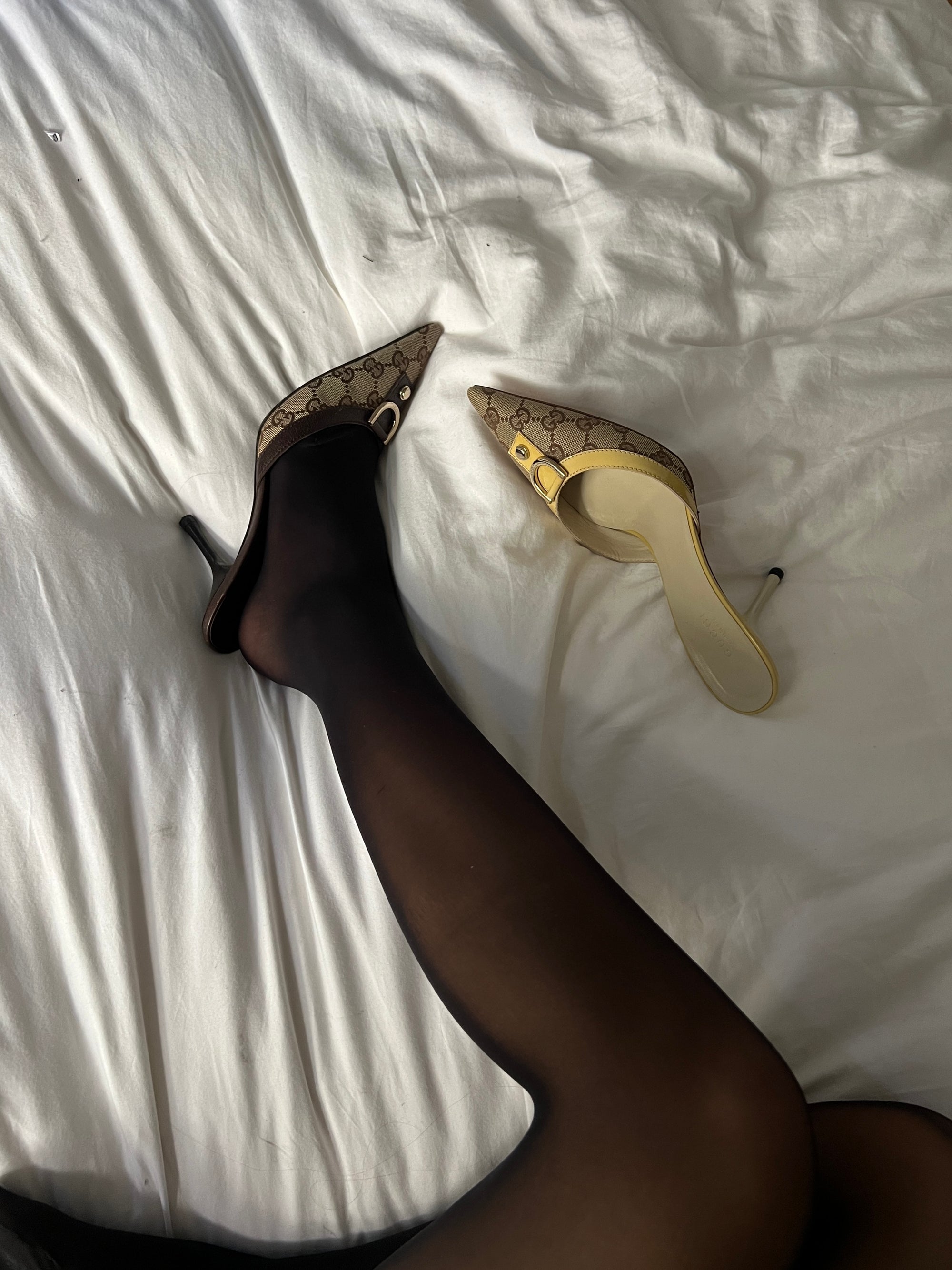 Tom Ford Era Gucci Monogram Mules (38)
