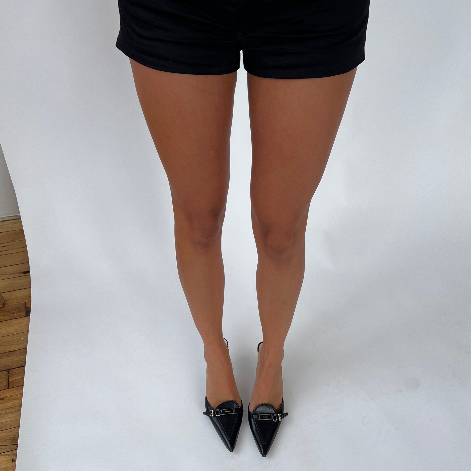 Prada Logo Mules (38.5)