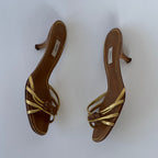 Vintage Prada Bow Kitten Heels (36)
