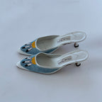 Rare Signed Manolo Blahnik Beaded Mules (36)