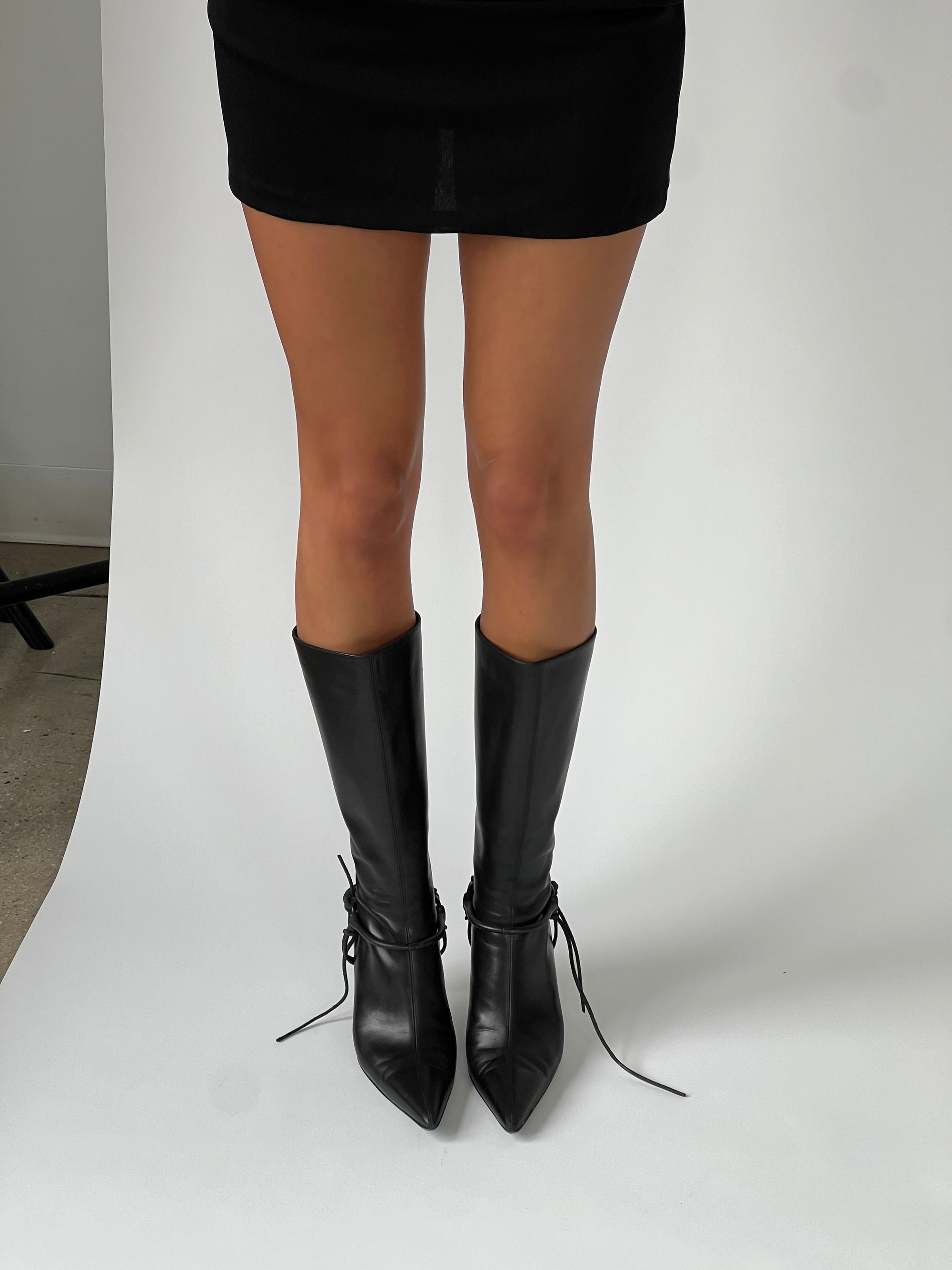 Tom Ford Era Gucci Riding Boots Black (38)